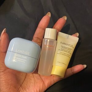 LANEIGE Water Bank Moisturizer + Mini Skincare Trio - Light Blue & Yellow